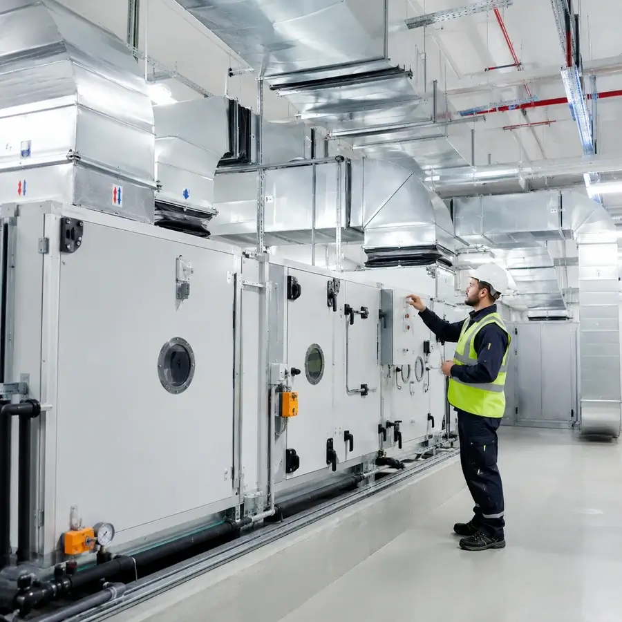 Ambiente técnico com necessidade de climatização ilustrativa