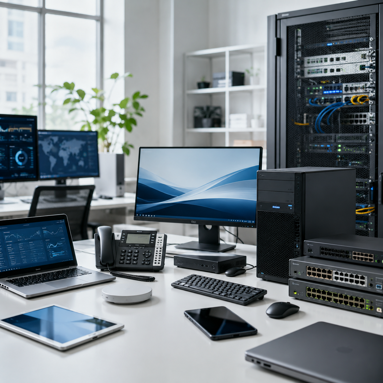 Equipamentos de tecnologia da informação em contexto corporativo